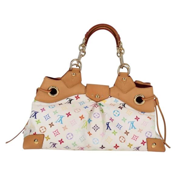 LOUIS VUITTON Monogram Multicolor Ursula Tote Bag White M40123 - Picture 2 of 16